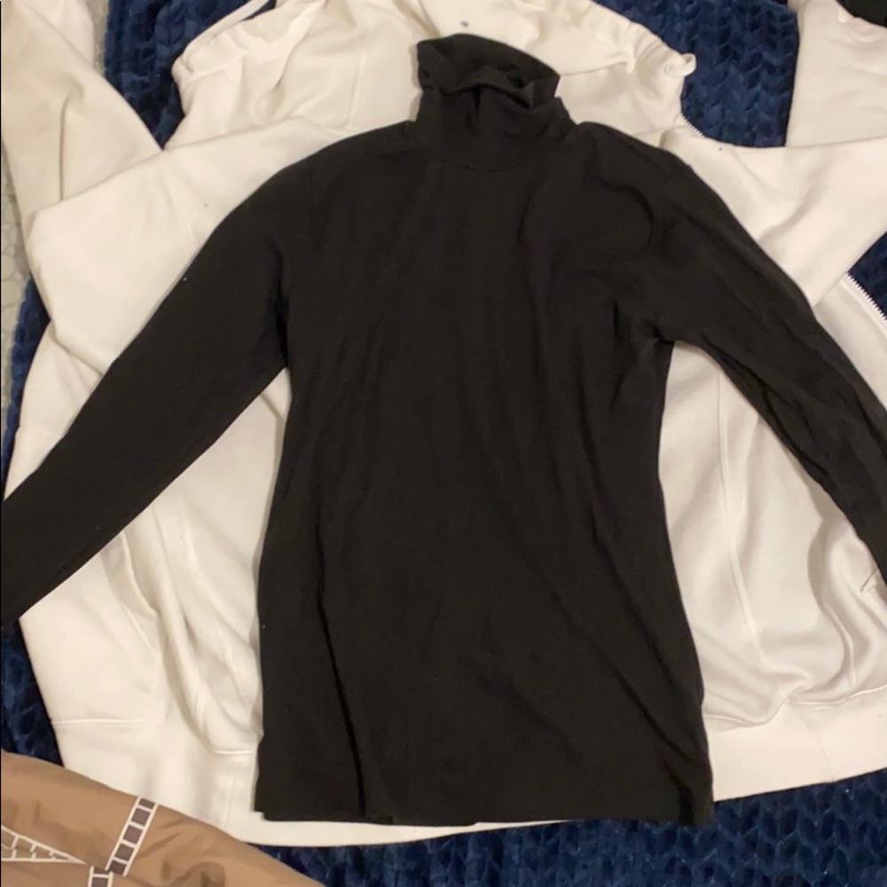 black turtle neck